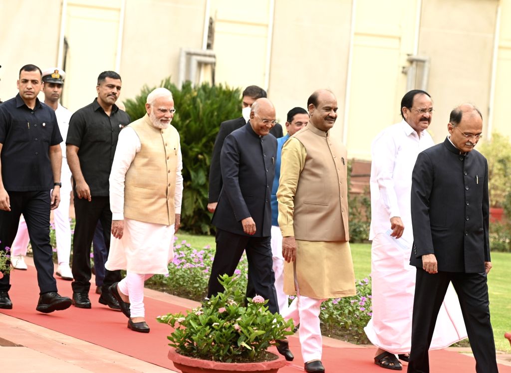 Farewell function of the outgoing President at Parliament House.