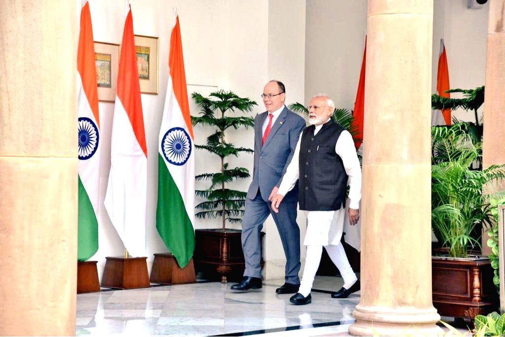 PM Modi meets Monaco's Prince Albert II