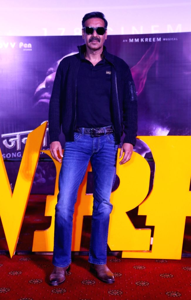 Javed Rrr Jogi RRR Janani song launch with Ajay Devgn and music composer MM Keeravani ...