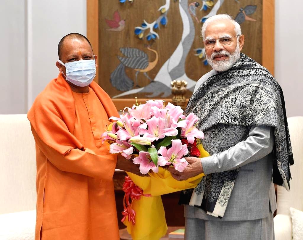 New Delhi : Uttar Pradesh CM Yogi Adityanath called on PM Narendra Modi