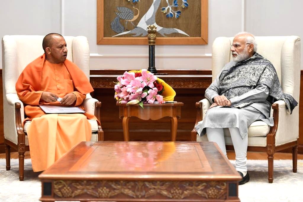 New Delhi : Uttar Pradesh CM Yogi Adityanath called on PM Narendra Modi