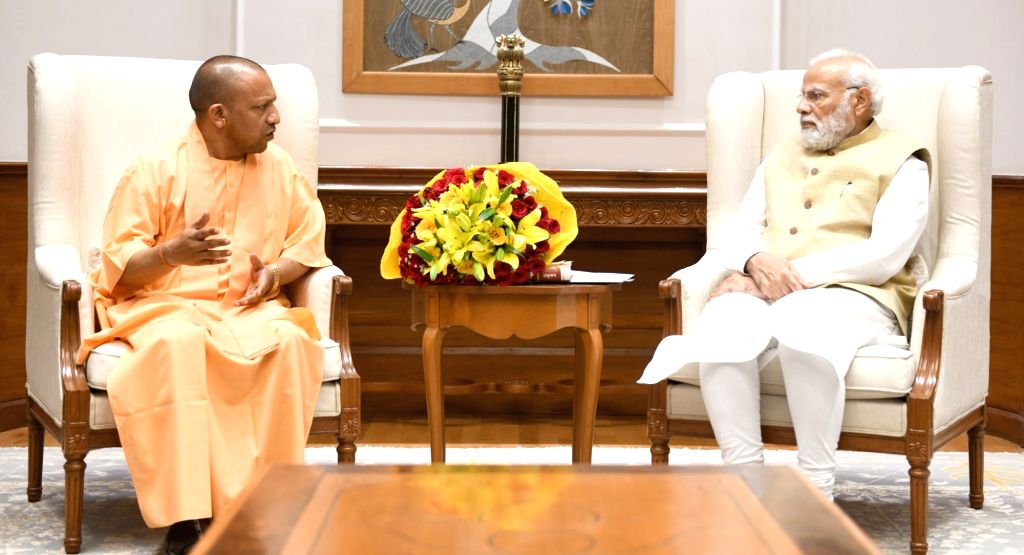 New Delhi : UP CM Yogi Adityanath called on PM Modi