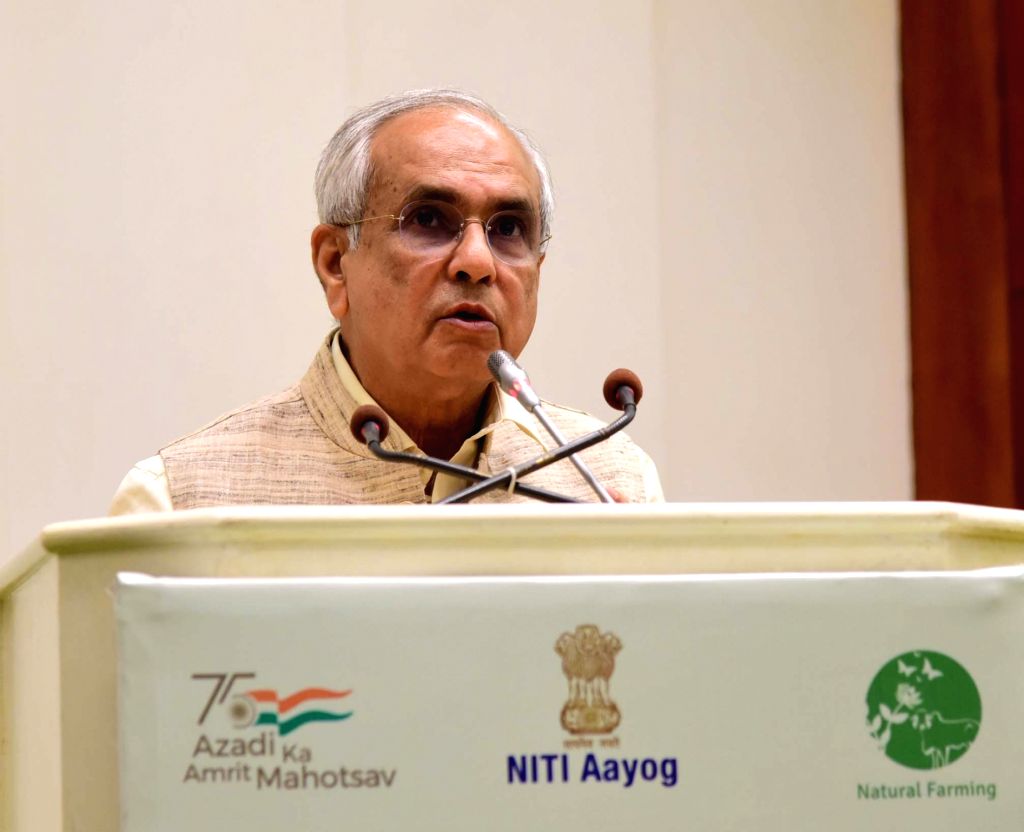 New DelhiViceChairman NITI Aayog, Dr. Rajiv Kumar addressing at the