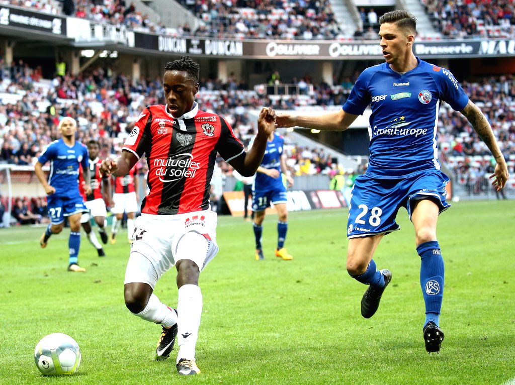Carte Adrenalyn Signée OGC Nice LUSAMBA - Football Ligue 1, Collection, Jeu