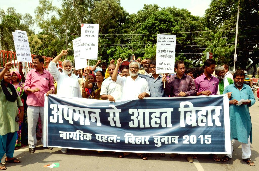 People demonstrate against Modi
