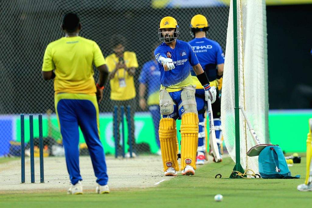 Ipl Practice Session Players during a practice session ahead of IPL match between Lucknow ...