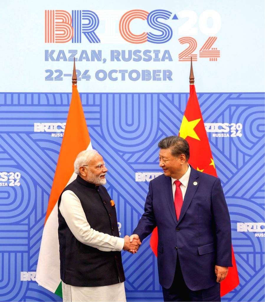 PM Modi holds a bilateral meeting with Chinese President Xi Jinping