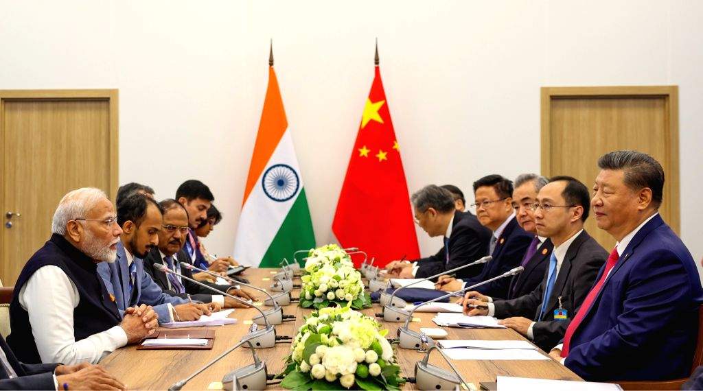 PM Modi holds a bilateral meeting with Chinese President Xi Jinping
