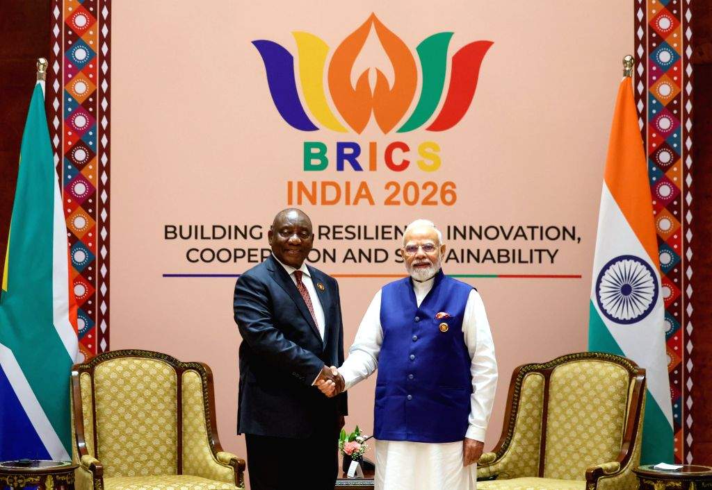 PM Modi Meets South African President Cyril Ramaphosa - Narendra Modi, Cyril Ramaphosa, BRICS Summit, BRICS 2026, India South Africa, Bilateral Meeting, Bharat Mandapam, New Delhi, PM Modi, South Africa