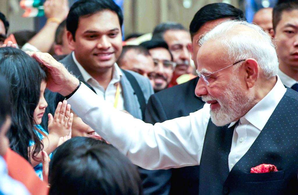 PM Modi receives a warm welcome from the Indian community
