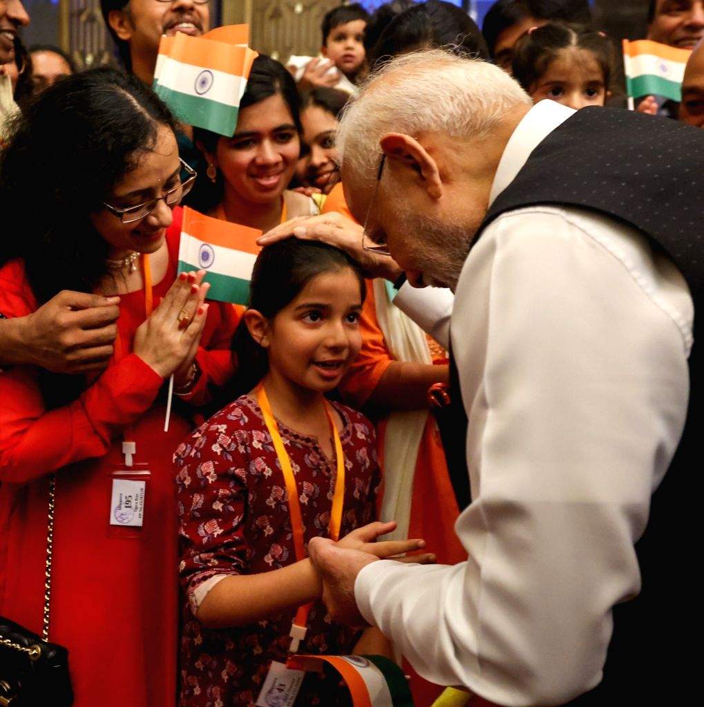 PM Modi receives a warm welcome from the Indian community