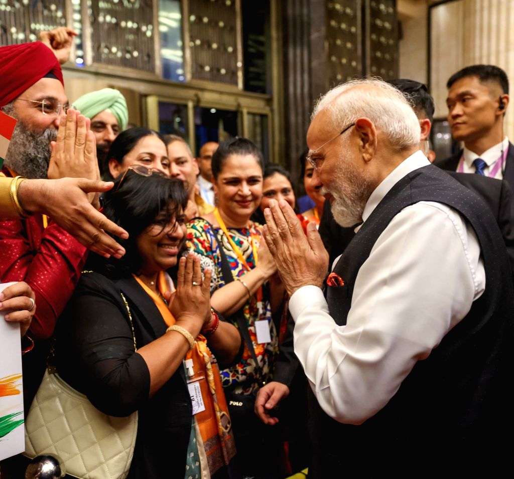 PM Modi receives a warm welcome from the Indian community