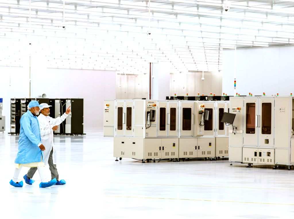 PM Modi visits Micron Semiconductor facility in Sanand