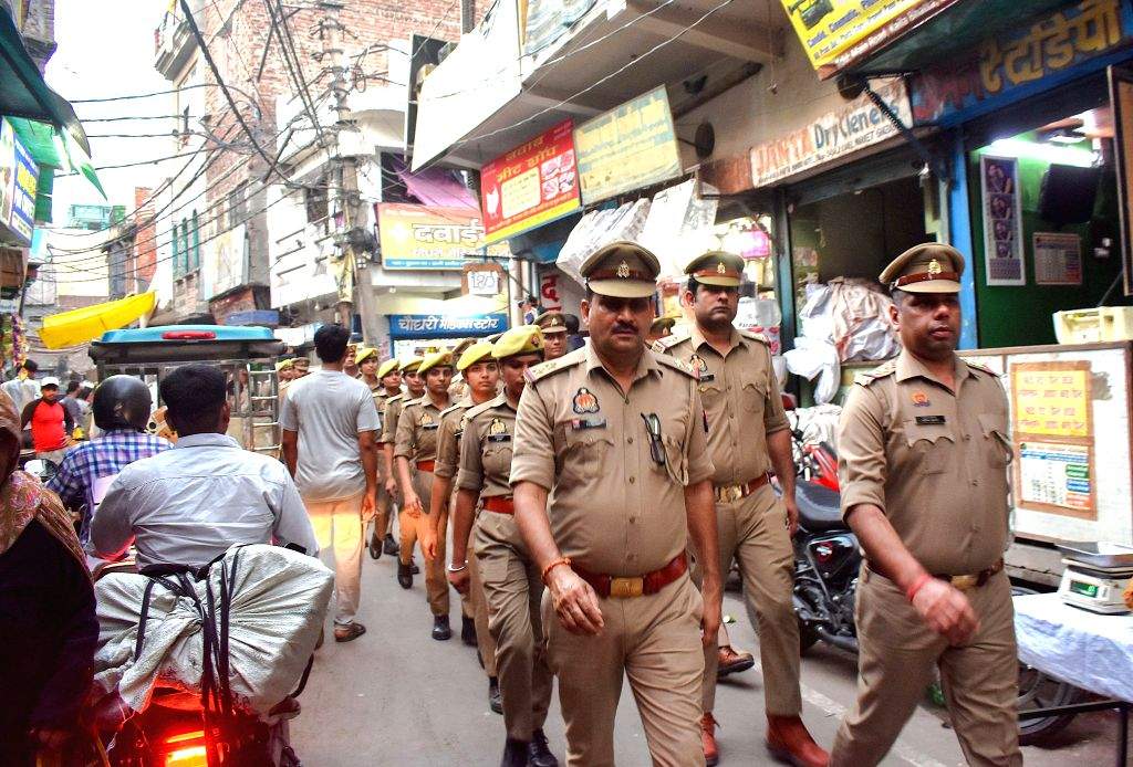 Police Conduct Flag March Ahead of Eid al-Adha