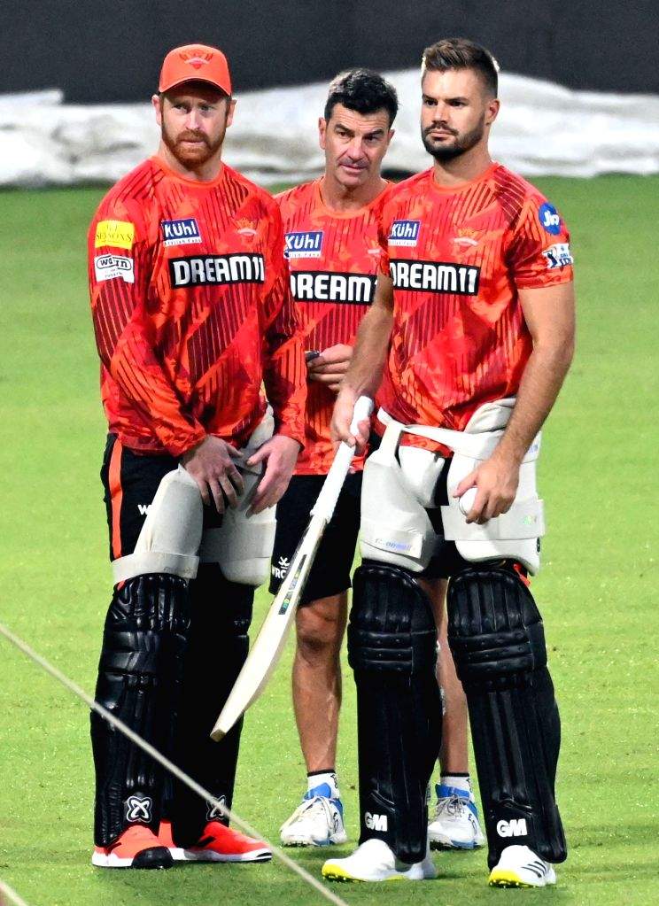 Ipl Practice Session Practice session ahead of IPL match between Sunrisers Hyderabad and ...