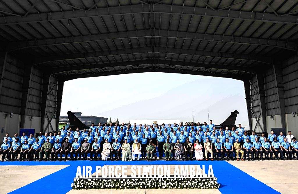 President Droupadi Murmu Visits Air Force Station Ambala