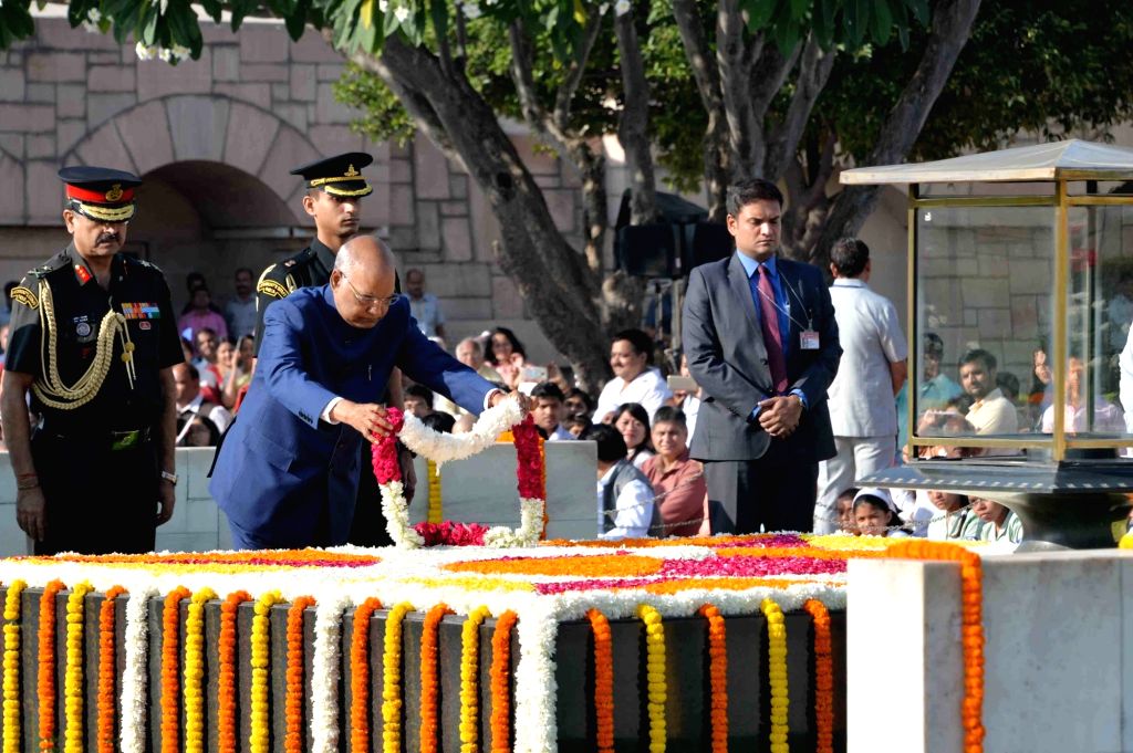 Mahatma Gandhi Birth Anniversary - President pays homage