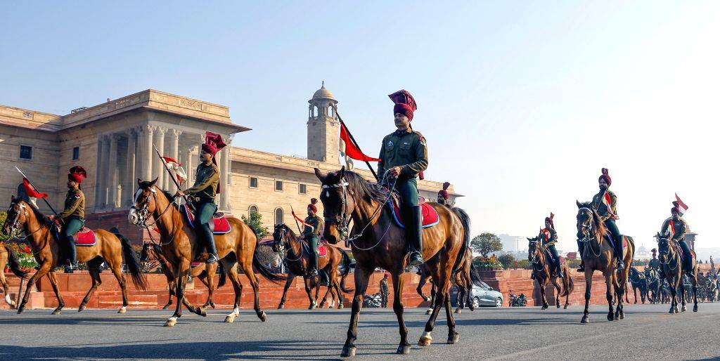 Presidential Guard Rehearsals for the Beating Retreat ceremony