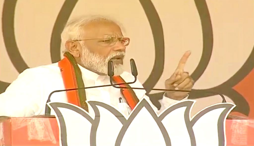 Modi Addressing Rally PM Modi at a public rally in Uttar Pradesh