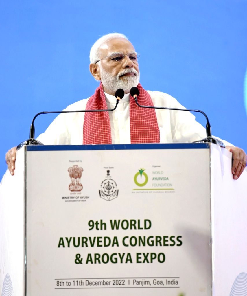 Prime Minister Narendra Modi addresses during the inauguration