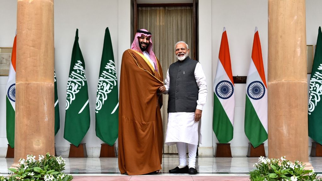 PM Modi meets Saudi Crown Prince at Hyderabad House