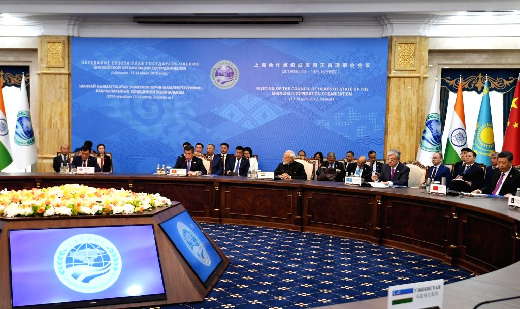 Bishkek (Kyrgyzstan): PM Modi at the delegation level meeting of 2019 ...