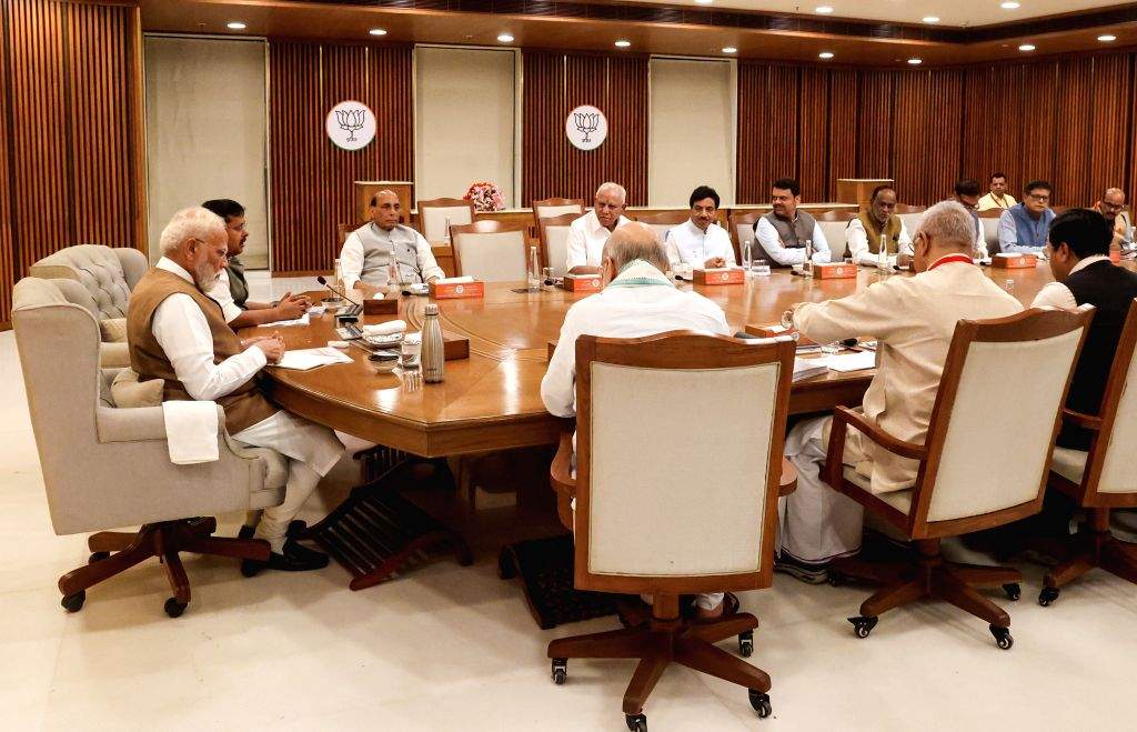 Prime Minister Narendra Modi chairs the BJP Central Election Committee ...