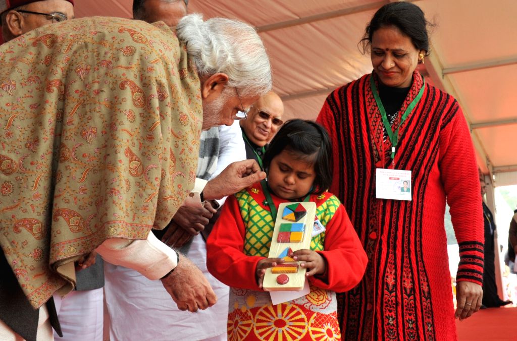 Modi Interacts With Divyang Children