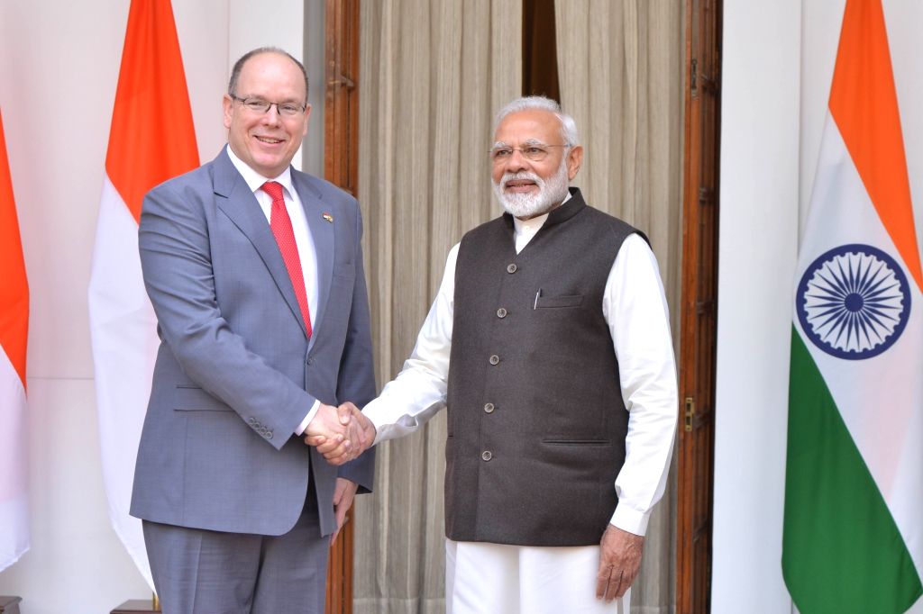 PM Modi meets Monaco's Prince Albert II