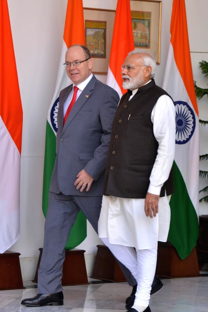 PM Modi meets Monaco's Prince Albert II