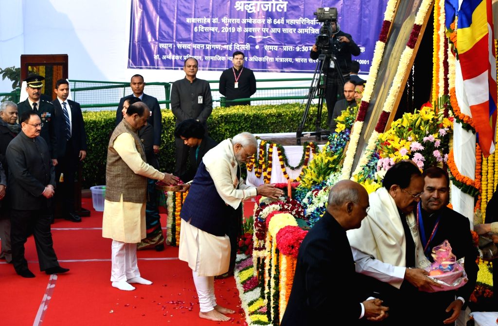 Tributes paid to Dr B.R. Ambedkar on his 64th death anniversary