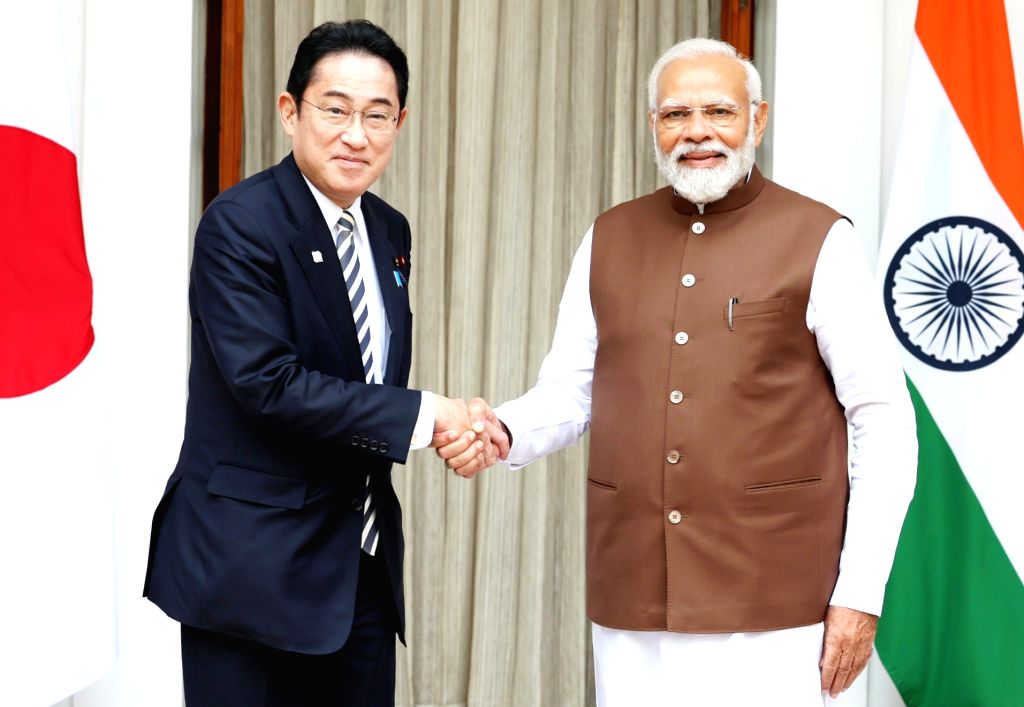 New Delhi : PM Modi with Japanese PM Fumio Kishida at the Hyderabad House