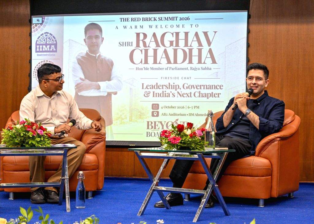 Red Indiand Raghav Chadha Attends Red Brick Summit