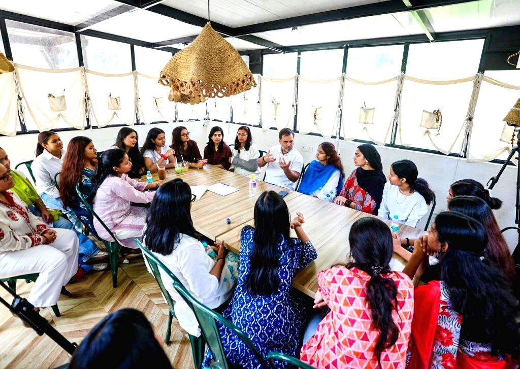 Rahul Gandhi Interacts With DU Students