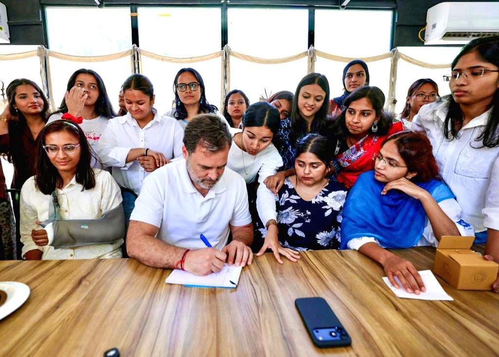 Rahul Gandhi Interacts With DU Students