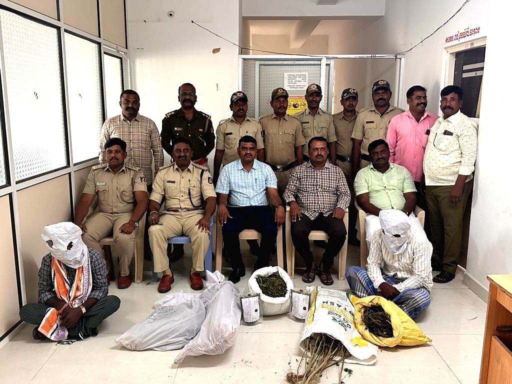 Free Photo : Raids conducted on Marijuana farms in K'taka, 2 arrested