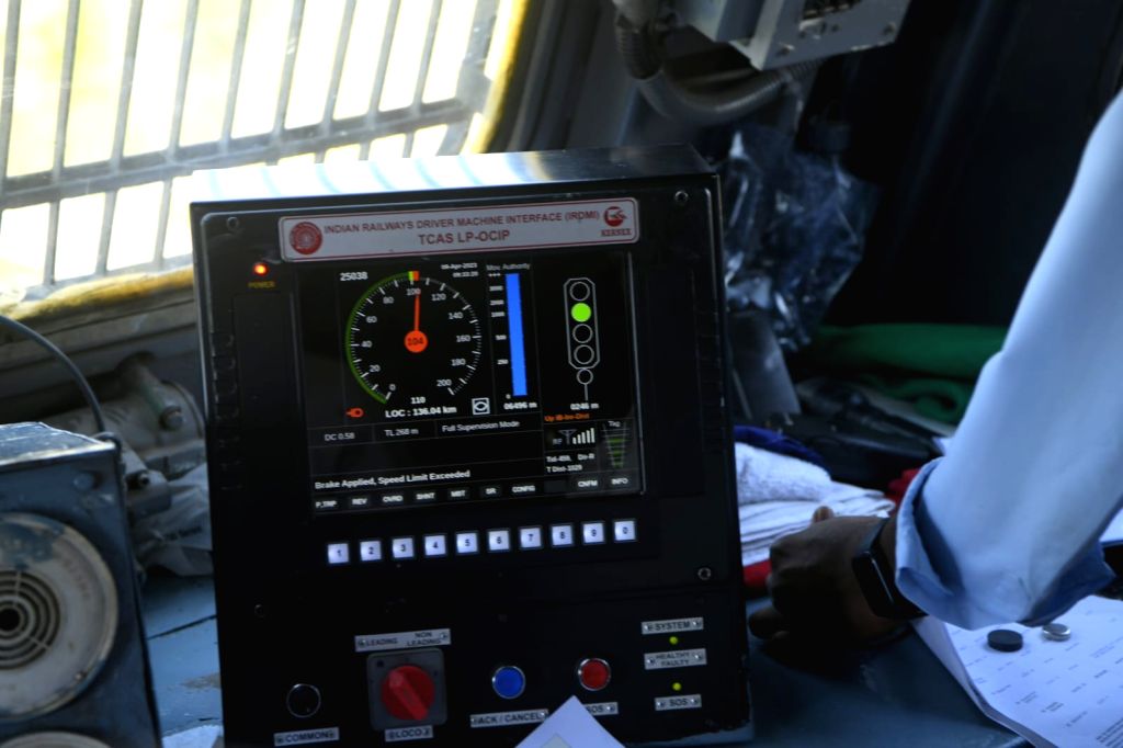 Free Photo Railway Board chairman inspects Kavach in Hyderabad