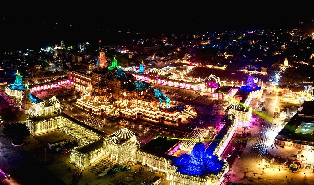 Ram Temple glows in lights ahead of Dhwajarohan ceremony