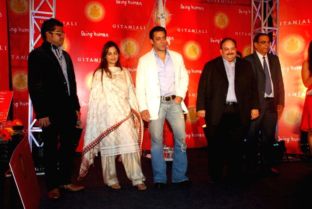 Salman Khan smiling at the Being Human coin launch event