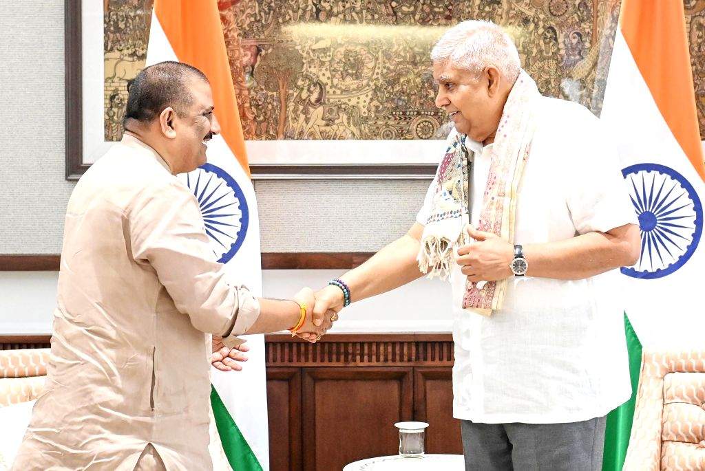 Sanjay Kumar Jha Meets Vice President Jagdeep Dhankhar