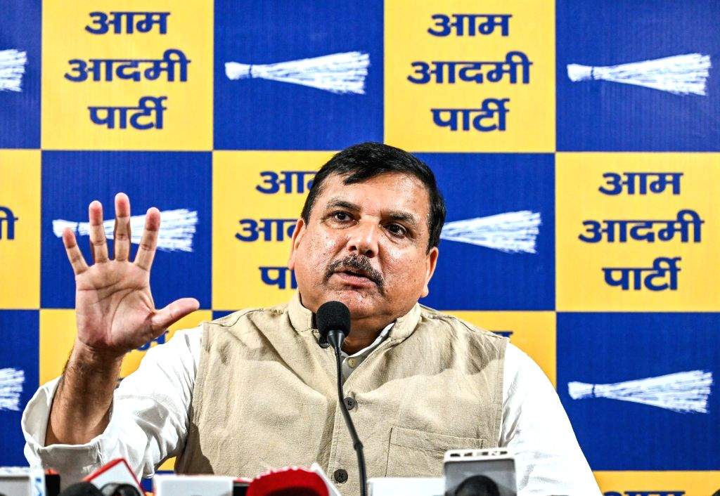 Sanjay Singh addresses press conference