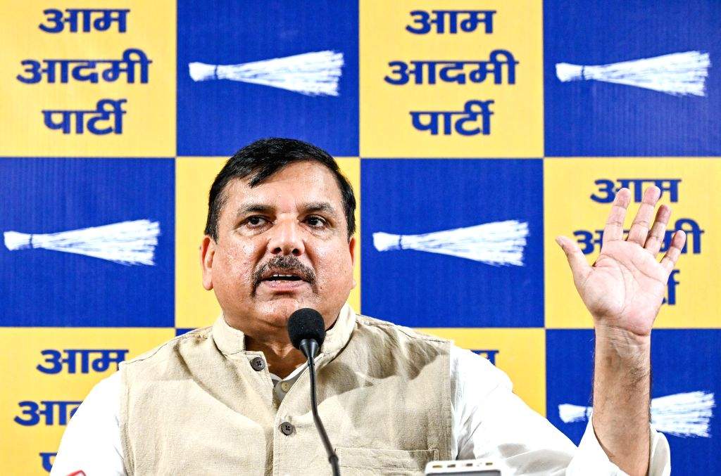 Sanjay Singh addresses press conference