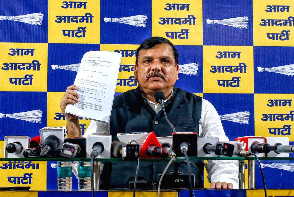 Sanjay Singh addresses press conference