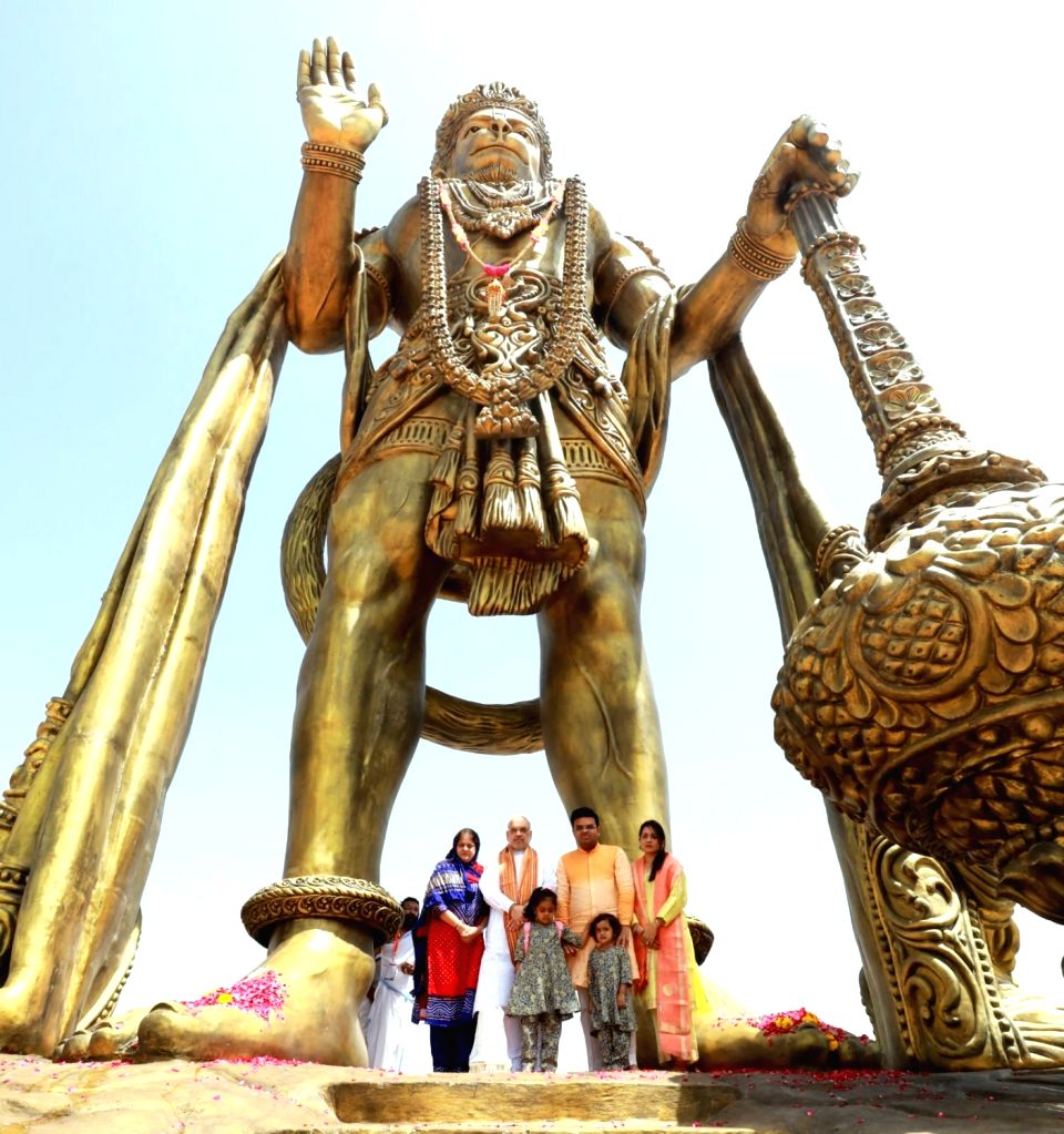 Free Photo Shah Inaugurates 54 feet Tall Lord Hanuman Statue In Gujarat Free Photo Shah Inaugurates 54 feet Tall Lord Hanuman Statue In Gujarat
