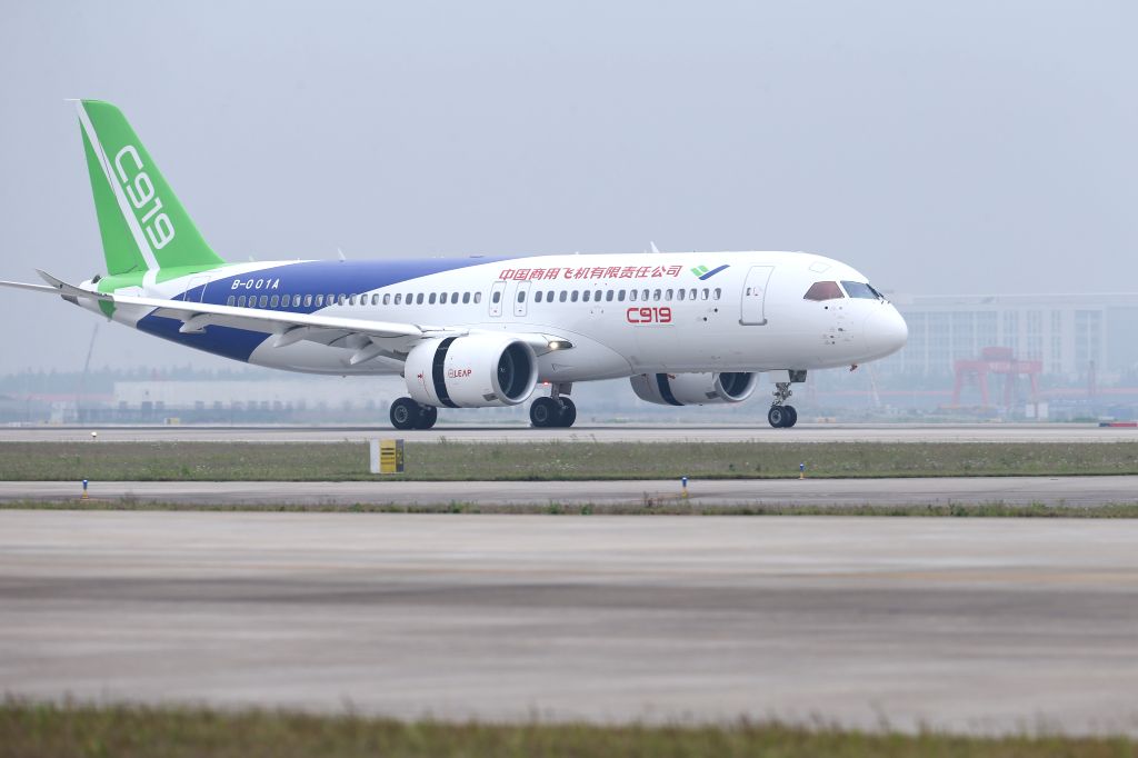 CHINA-SHANGHAI-C919-MAIDEN FLIGHT