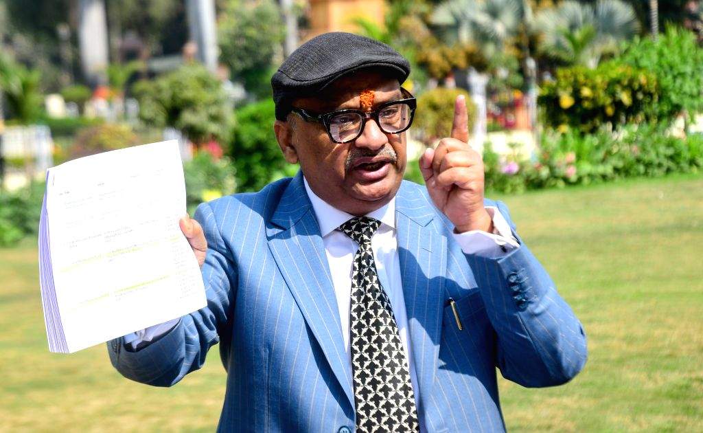 Sunil Kumar Singh addresses media persons