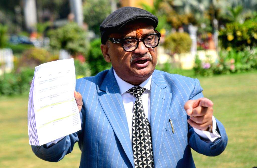 Sunil Kumar Singh addresses media persons