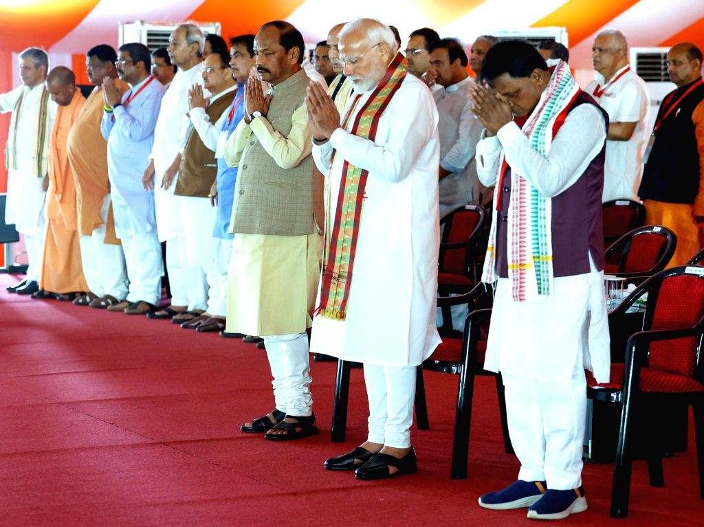 Swearing-in ceremony of CM-designate Mohan Charan Majhi at Janta Maidan