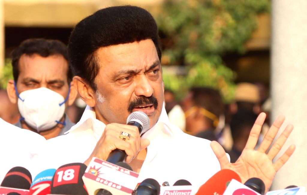 Tamil Nadu Chief Minister MK Stalin addressed media persons at ...