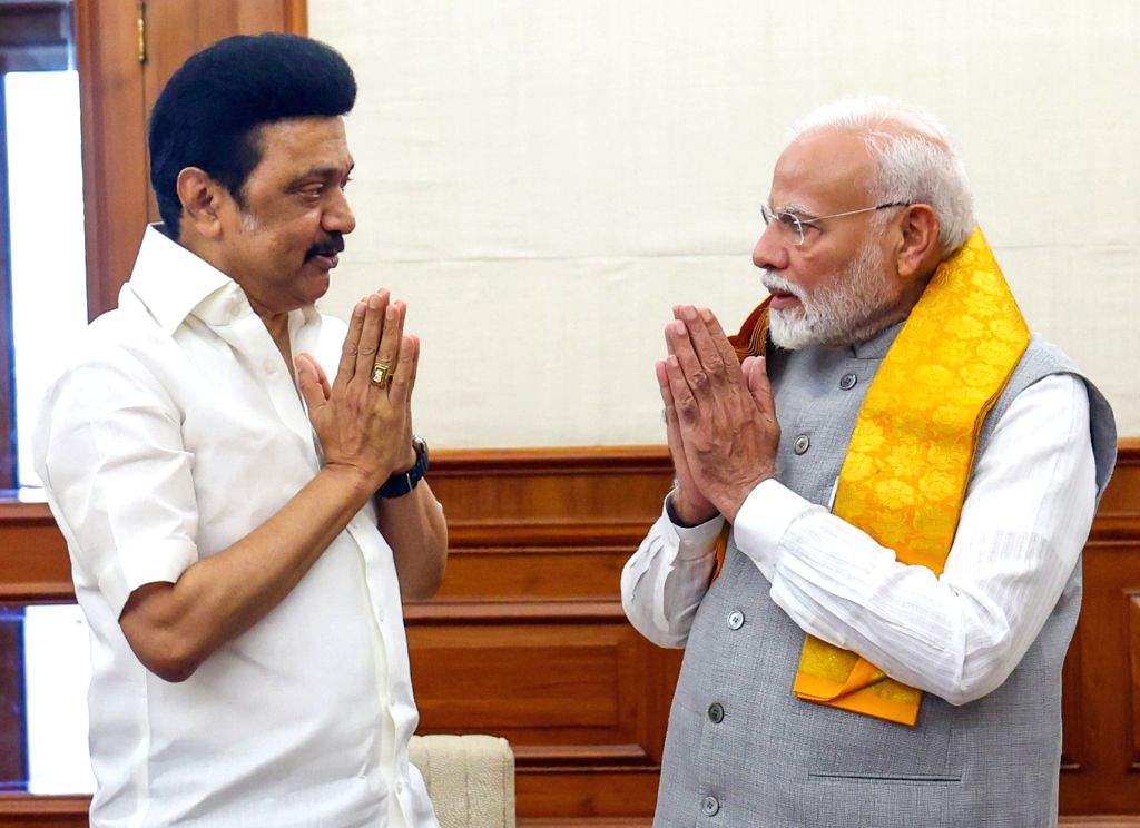 Tamil Nadu Chief Minister MK Stalin calls on Prime Minister Narendra Modi